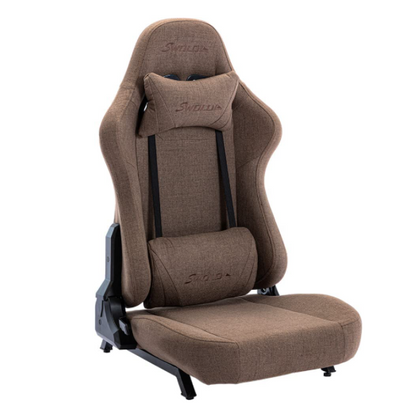 座椅子 ゲーミングチェア仕様 ファブリック素材 通気性 日本住宅向け色合い スタイリッシュ感 ウレタン座面 リクライニング ヘッドレスト ランバーサポート SWOLOL プレゼント sw06