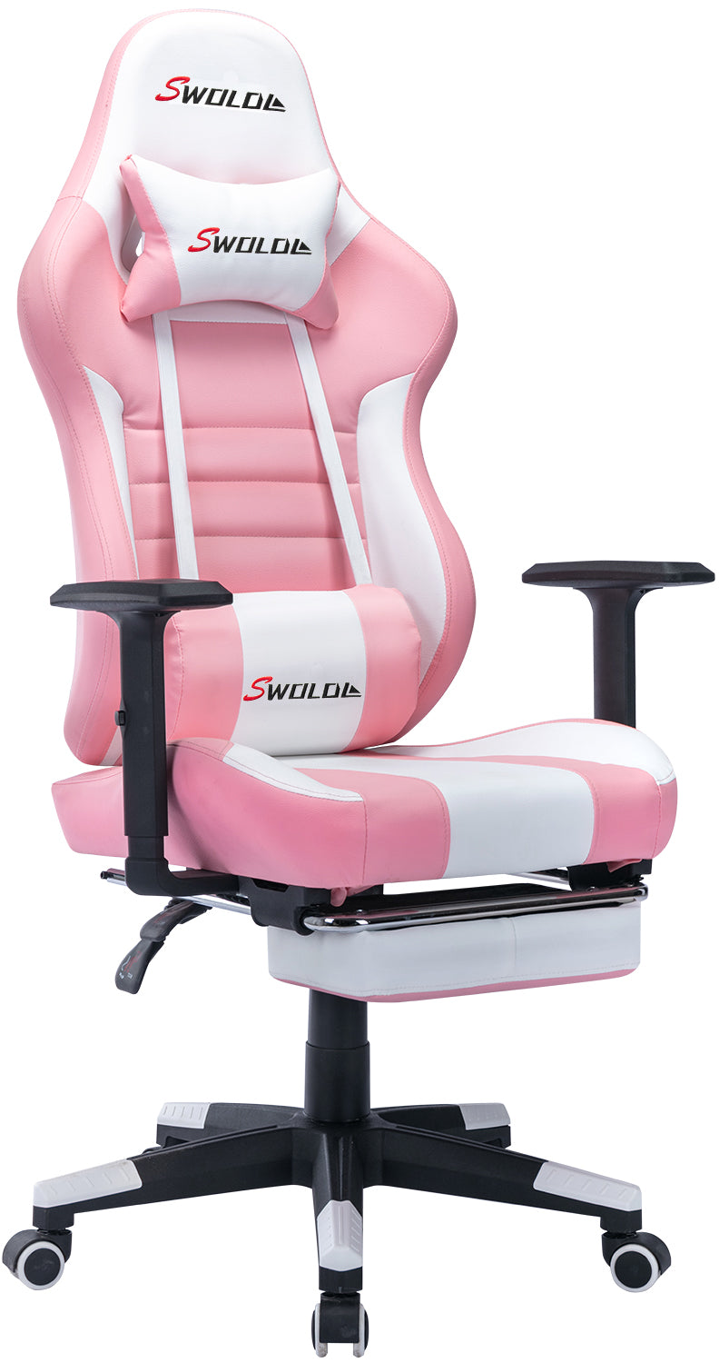 マラソン ゲーミングチェア ファブリック ゲームチェア デスクチェア パソコンチェア オフィスチェア オットマン付き オフィスチェア 腰痛対策