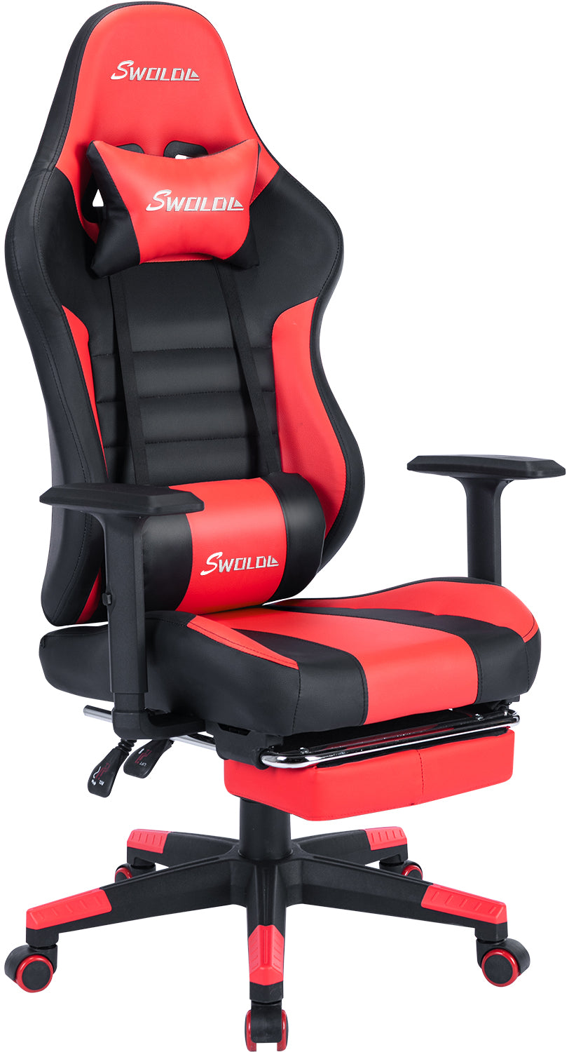 マラソン ゲーミングチェア ファブリック ゲームチェア デスクチェア パソコンチェア オフィスチェア オットマン付き オフィスチェア 腰痛対策